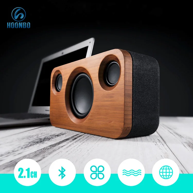 
Retro Style Unique Design TWS Wooden Portable BT 5.0 Speaker Bamboo 