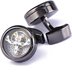 Серебряные запонки для мужских часов с турбийоном, оптовая продажа