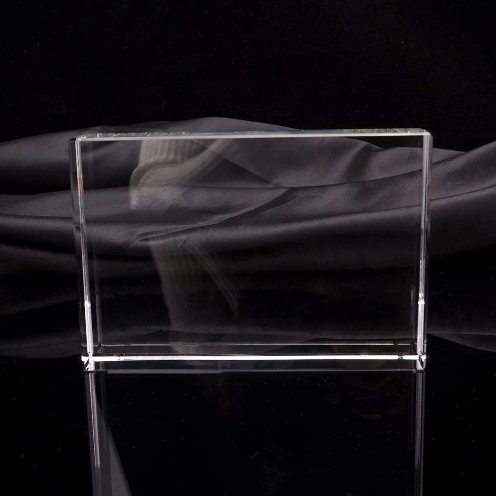 Wholesale 3d Glass Cube K9 Blank Crystal Cube Customizable Logo Clear Crystal Glass Cube