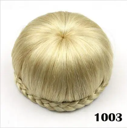 
ombre three tone highlight color synthetic clip bun pieces women hair accessories human hair wigs hair extension Wholesale price 
