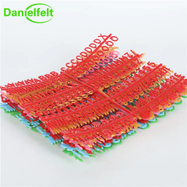 cheap popular color plastic letters for felt letter board