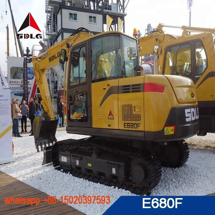 SDLG E680F hydraulic excavator 8 tons with 4TNV98 engine