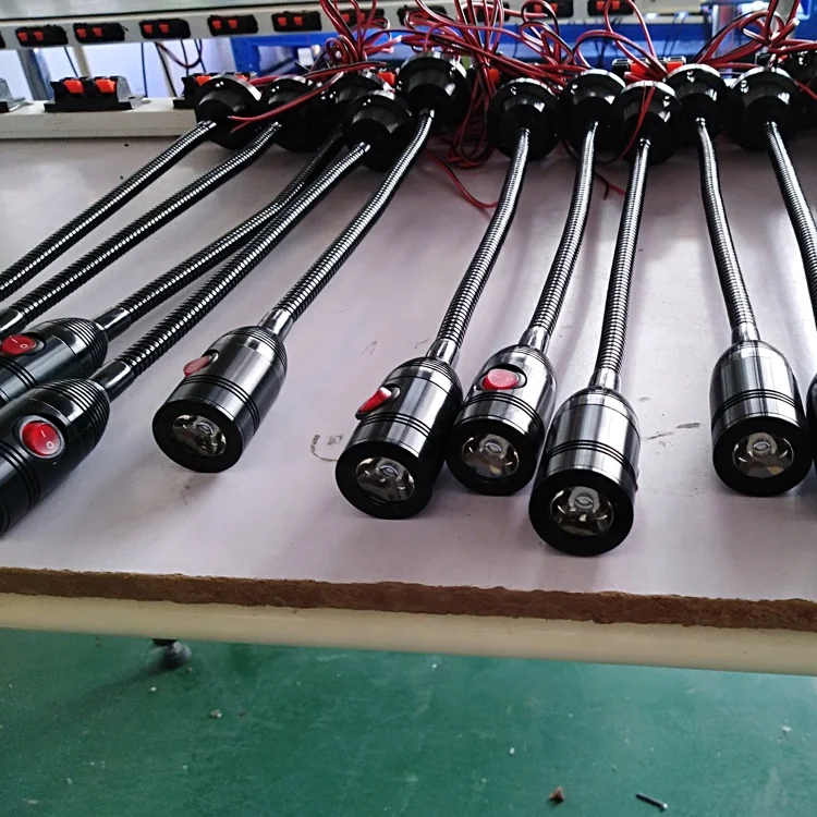 1w 3W 12v 24v 120v 230v gooseneck lamp for precision machine