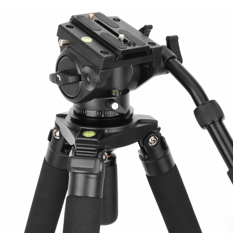 Штатив для камеры 192 см Q680, алюминиевый штатив с гидравлической амортизирующей ручкой Q90, Прямая поставка с завода, нагрузка 18 кг