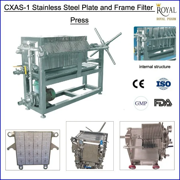 
CXAS-1 Stainless Steel Plate and Frame Filter Press 