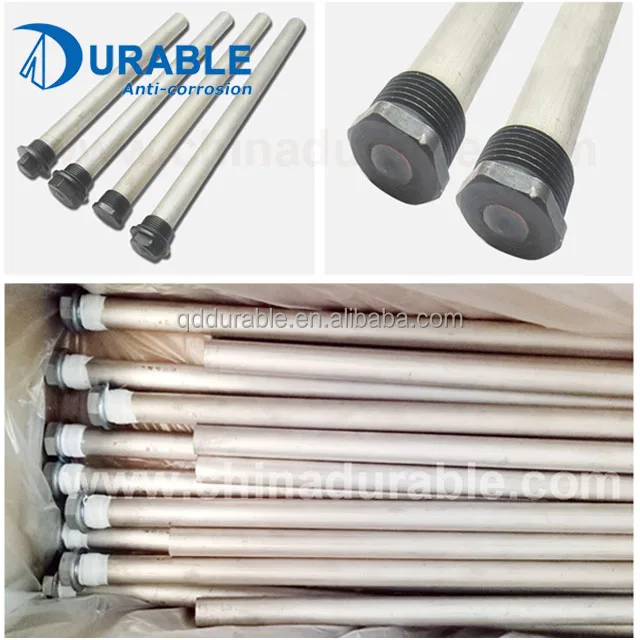 Corrosion control Extruded Water Tank Magnesium Anodes Rod for solar or electric water heaters