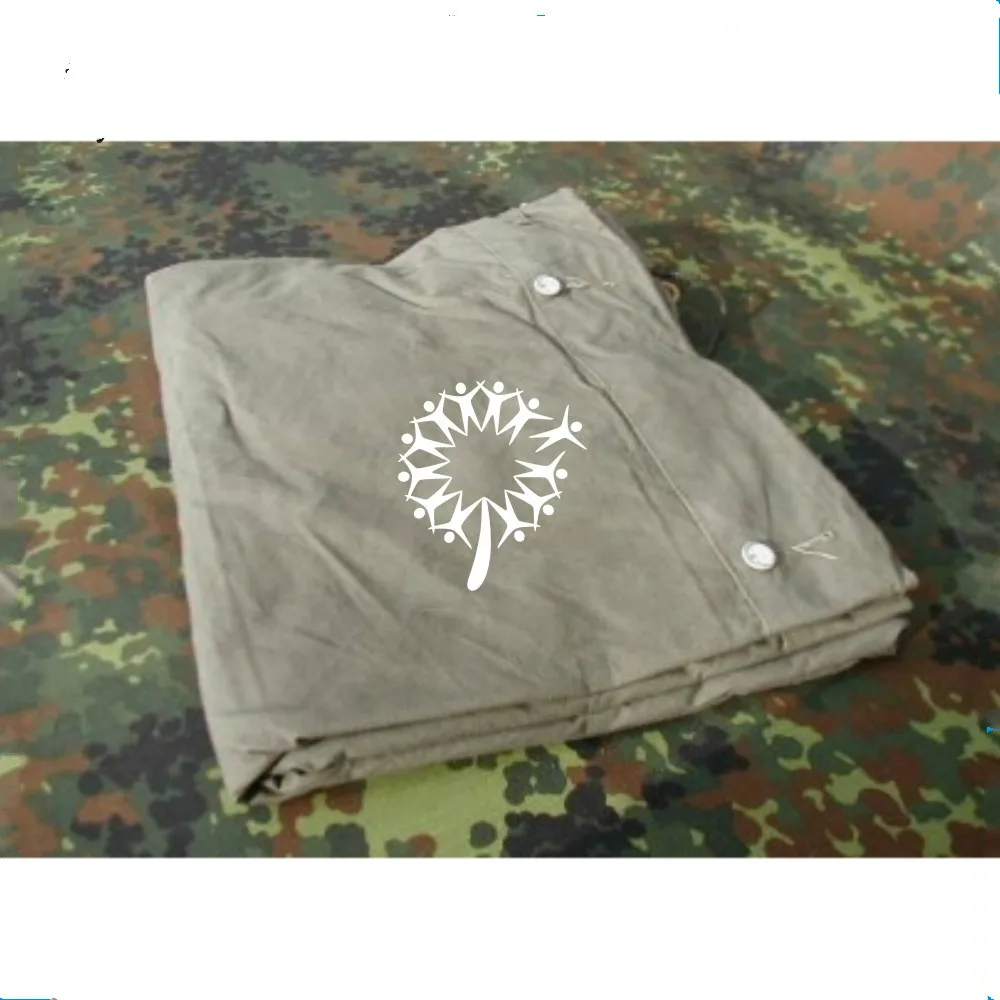 PVC Coating Fabric Olive Green Cargo Covers Polyester Cotton Heavy Duty Waterproof Canvas Tarps