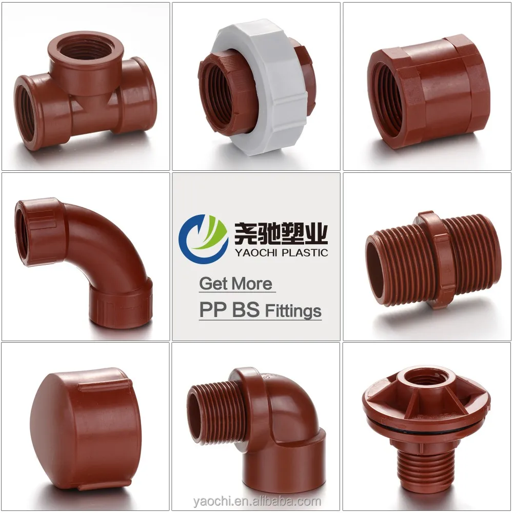 Plastic Pipe Fitting IPS PPH PP Tank Connector