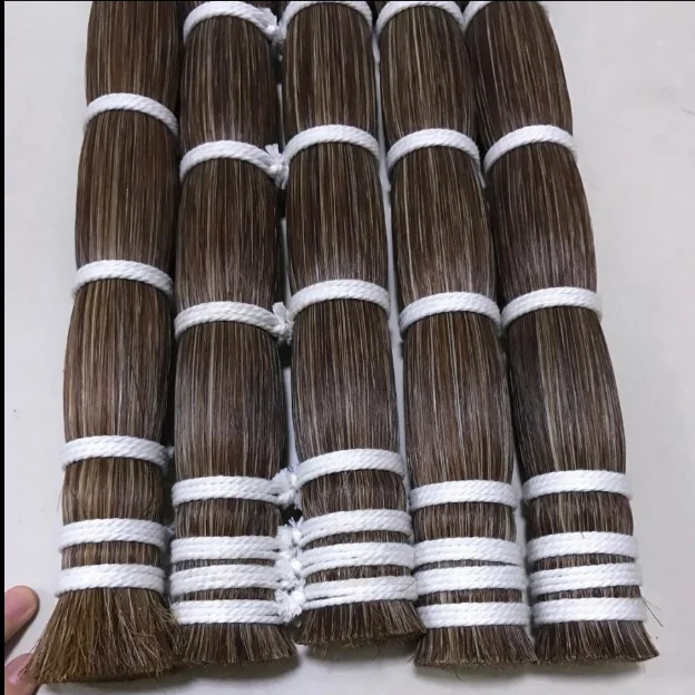 
Best Quality 84cm Brown Color Horse Tail Hair 