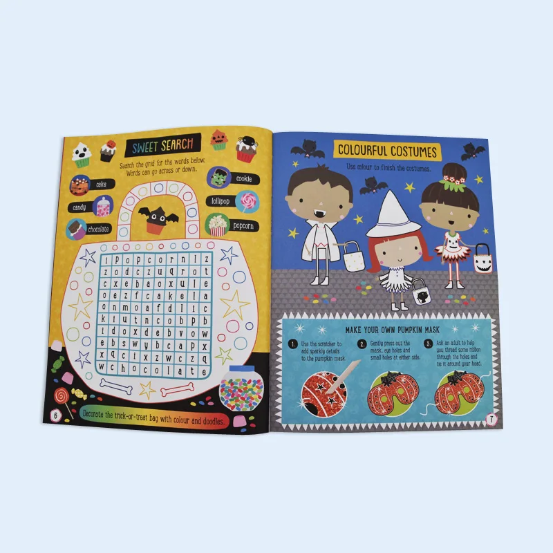 2024 best selling custom New design educational softcover  activity story book children for kids