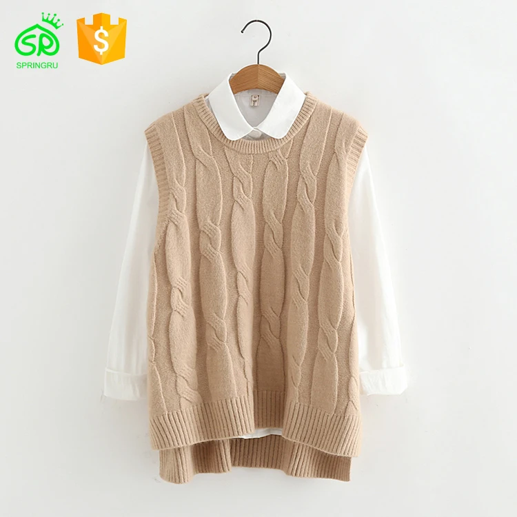 
Custom Sleeveless Spring Unisex Knit Design Sweater 