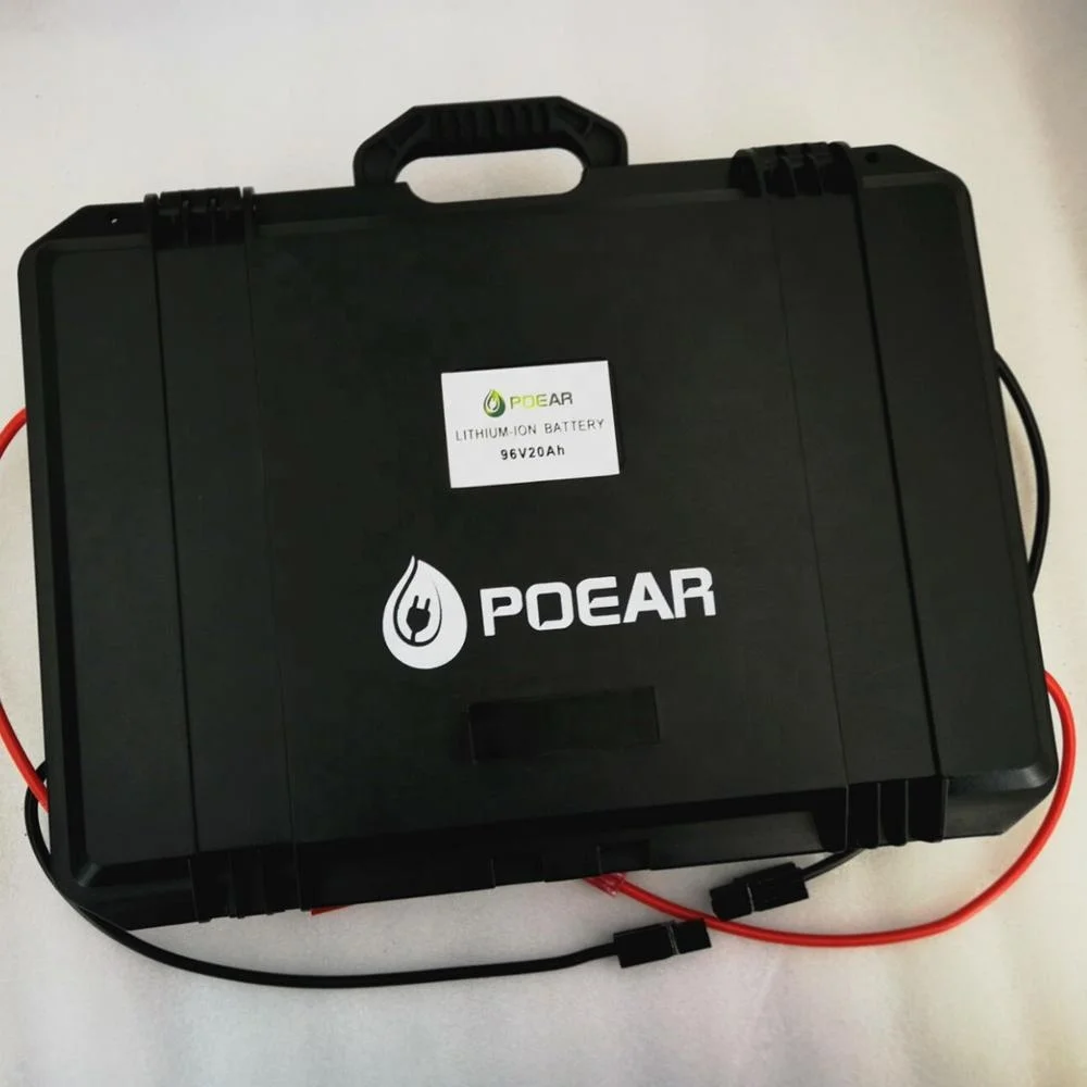 
96V 20Ah lithium ion battery packs with Polican box,power bank battery,rechargeable stored energy,UPS,OEM 
