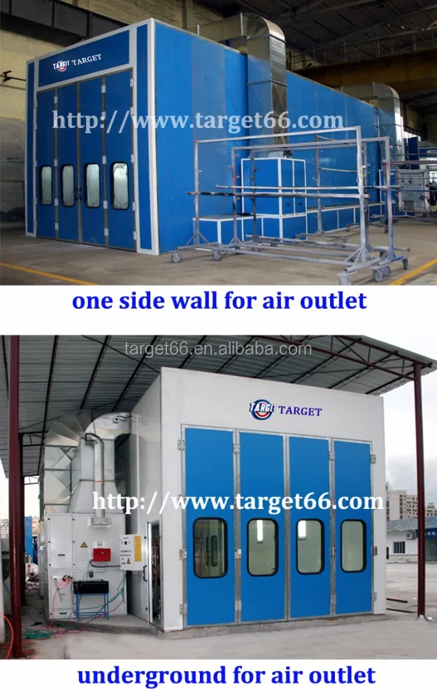 Truck spray booth TARGET Manufacturer 15m Truck spray booth with factory price industrial painting oven spraybooth