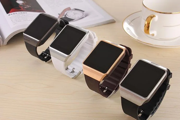 Wholesale touch screen cheapest dz09 sim card smart watch phone with camera