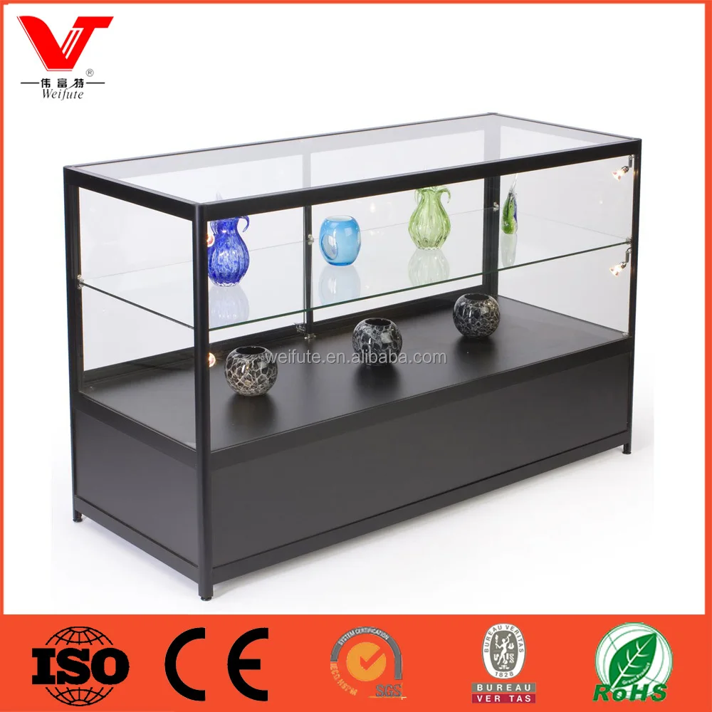 
Modern jewelry shop glass display cabinet showcase 