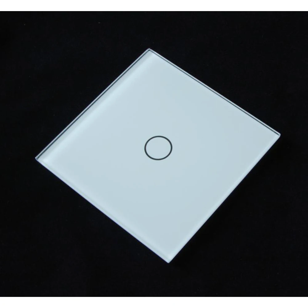 factory price customized high quality tempered intelligent wall switch glass panel
