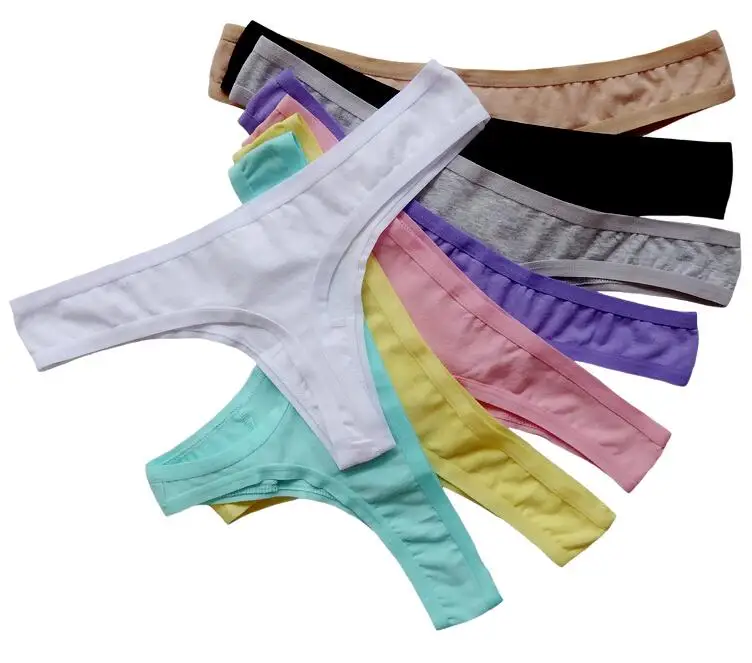 XL XXL XXXL Promotion Cotton Seamless Thong Underwear Women G String Sexy Crotchless Panties Lingerie Intimate