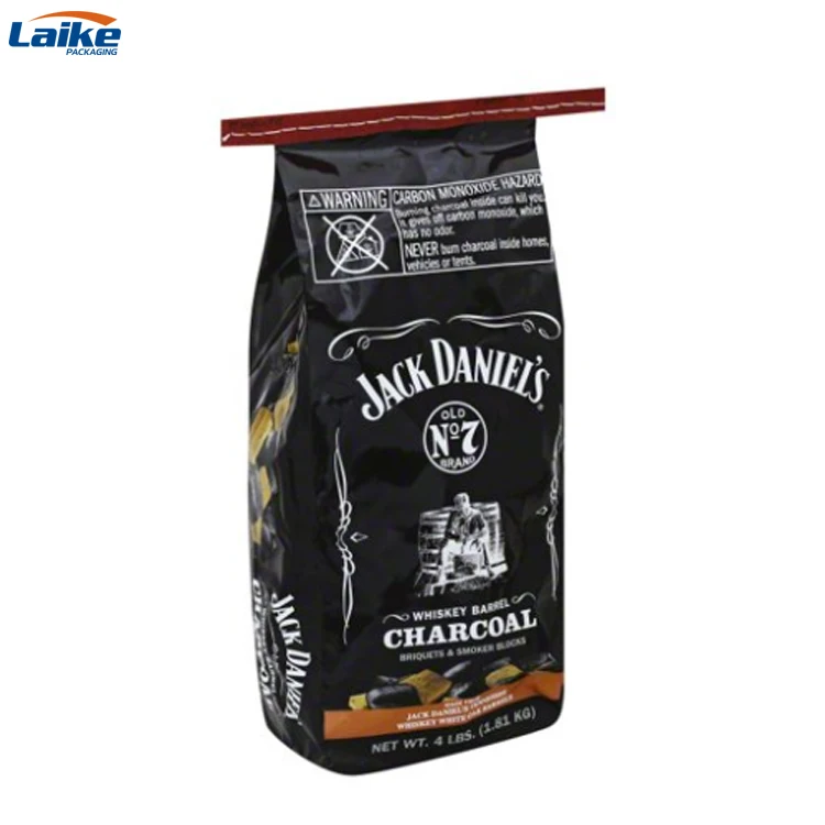Custom printed 5kg 10kg 25kg  bopp laminated pp woven charcoal packing bag polypropylene woven bbq  charcoal bag
