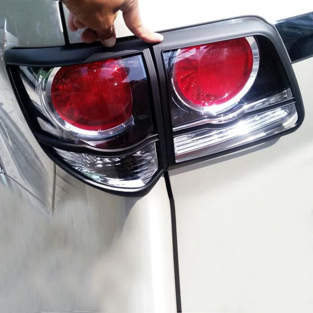 YCSUNZ 2014 For Fortuner Accessories Black Tail Lights Trim For Fortuner Hilux Sw4 2012