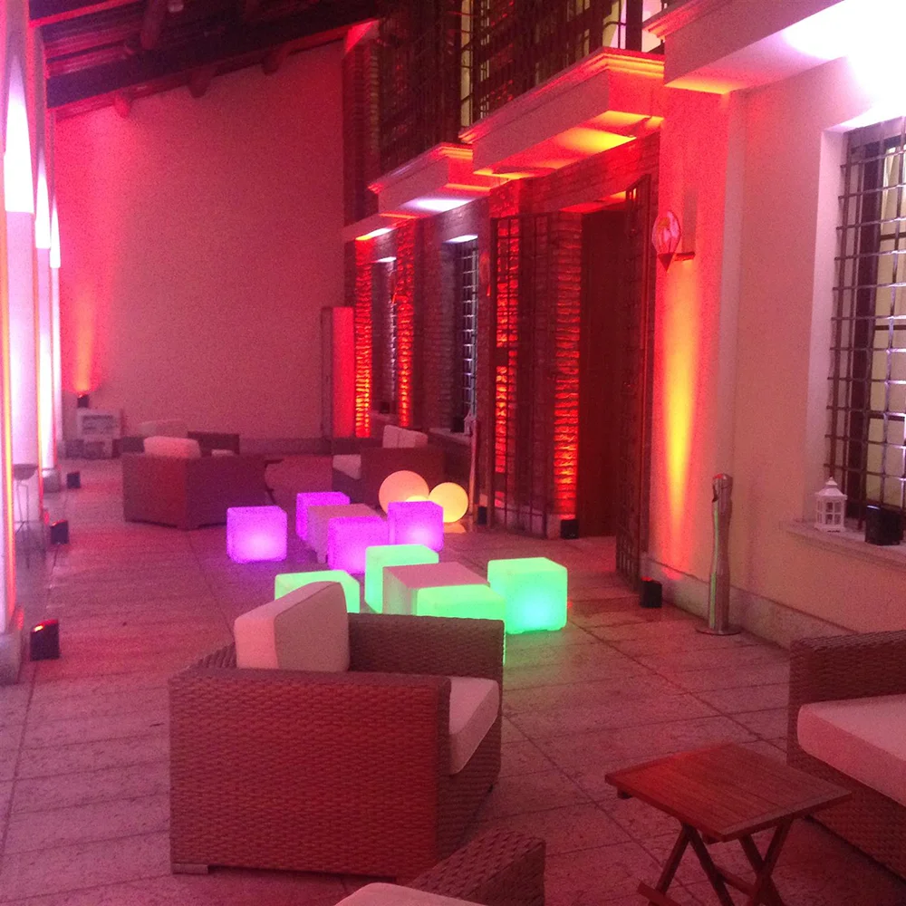 wireless portable rgb color lighting led mobile wine bar counter outdoor plastic cocktail bar furniture set for nightclub party