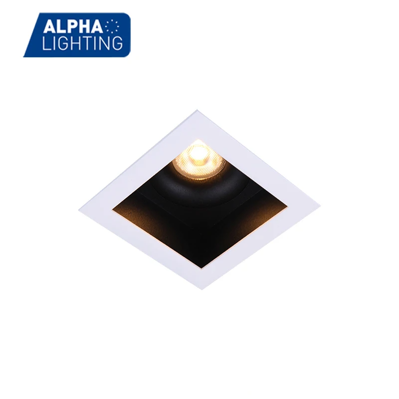 Narrow beam led spot light ip44 led downlight, dimmable square led ceiling light