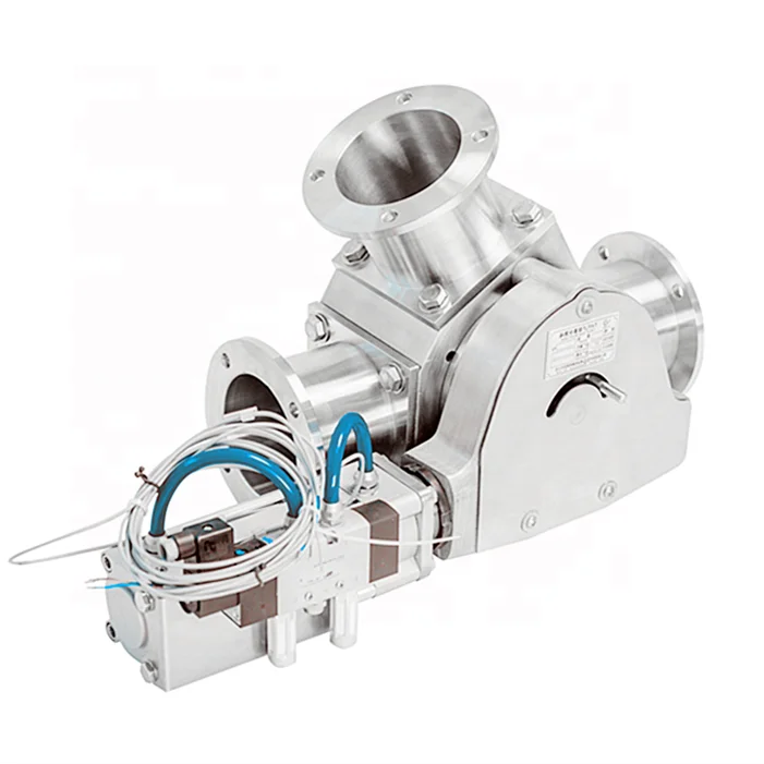 three way walve for silo 2 way pneumatic valve  3 way diverter valve