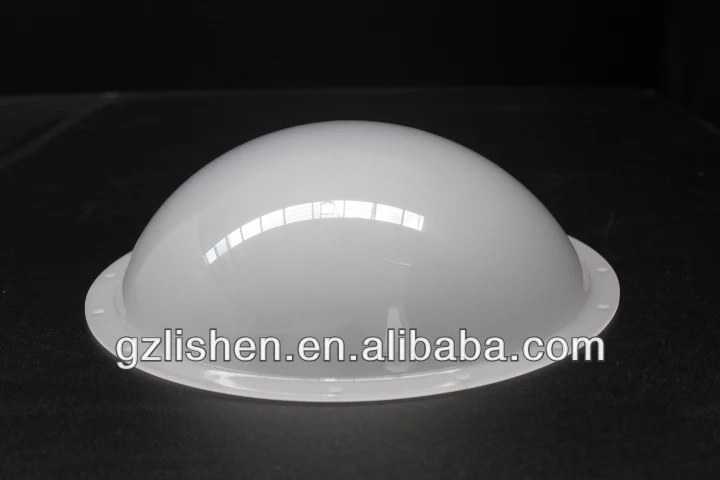 PC round polycarbonate light diffuser light cover custom made lamp shades manufacturer