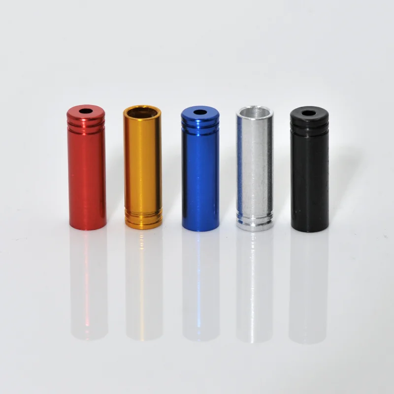 Смешанные baatc 100 шт./бутылка 4 мм переключатель из сплава MTB Дорожный велосипед тормозной кабель Крышка трос переключателя передач велосипедный трос переключатель передач наконечник