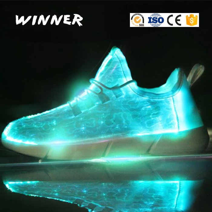 
2021 New design rechargeable sports breathable causal sneaker fashion led shoes for kid 