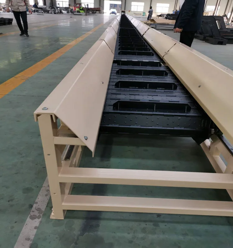 ZhongXing Hinged Belt Swarf Chip Conveyor For CNC Machine