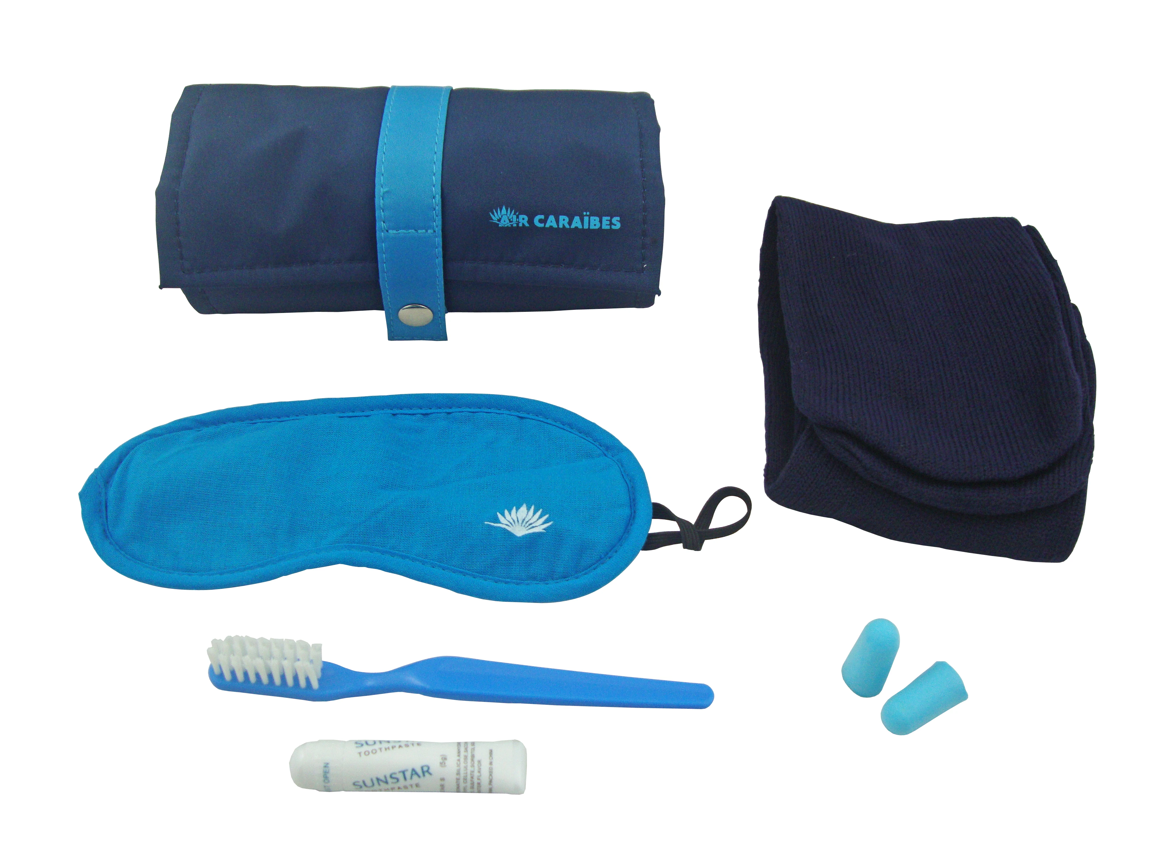 
Wholesale airline amenity bag kit with high quality air comfortable travel kits 