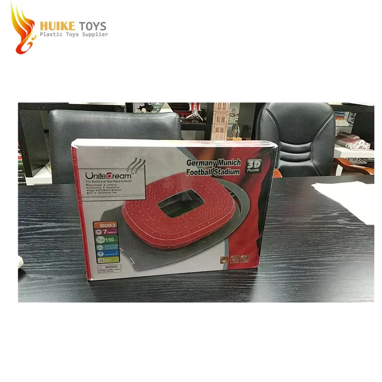 Cheap 3D paper craft DIY model Anfield Stadium paper puzzle