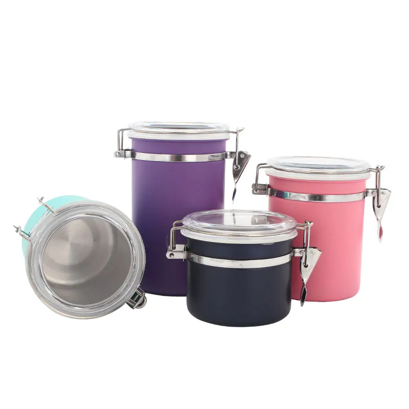 4-5 Inch Promotion Stainless Steel Sugar Coffee Tea Canister