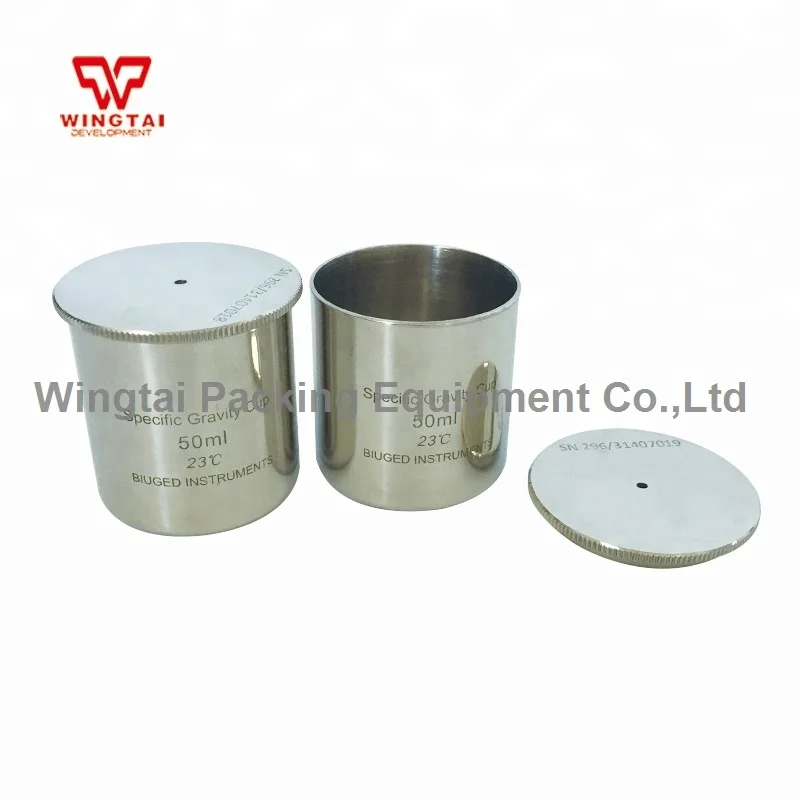 50ml, and 100ml Stainless Steel Specific Gravity Cup Density Cup