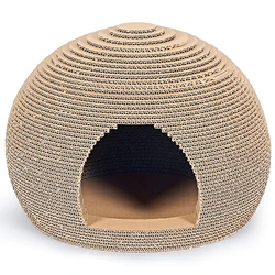Kinchla Factory Price Pet Furniture Toys Cardboard Cat House Scratching Cave