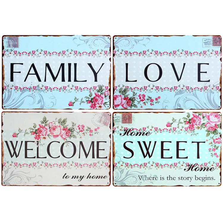 DS084 Zhejiang Poster Retro 20X30 Custom Designs Painted Vintage Tin Metal Sign Home Decor bar wall decor plate