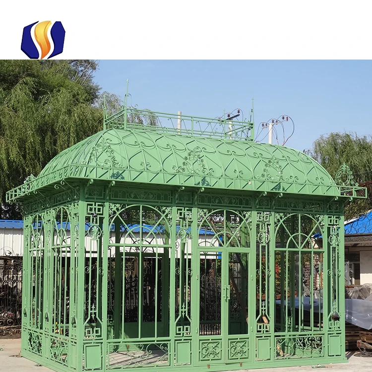 Antique Style Steel Structure Garden Greenhouse