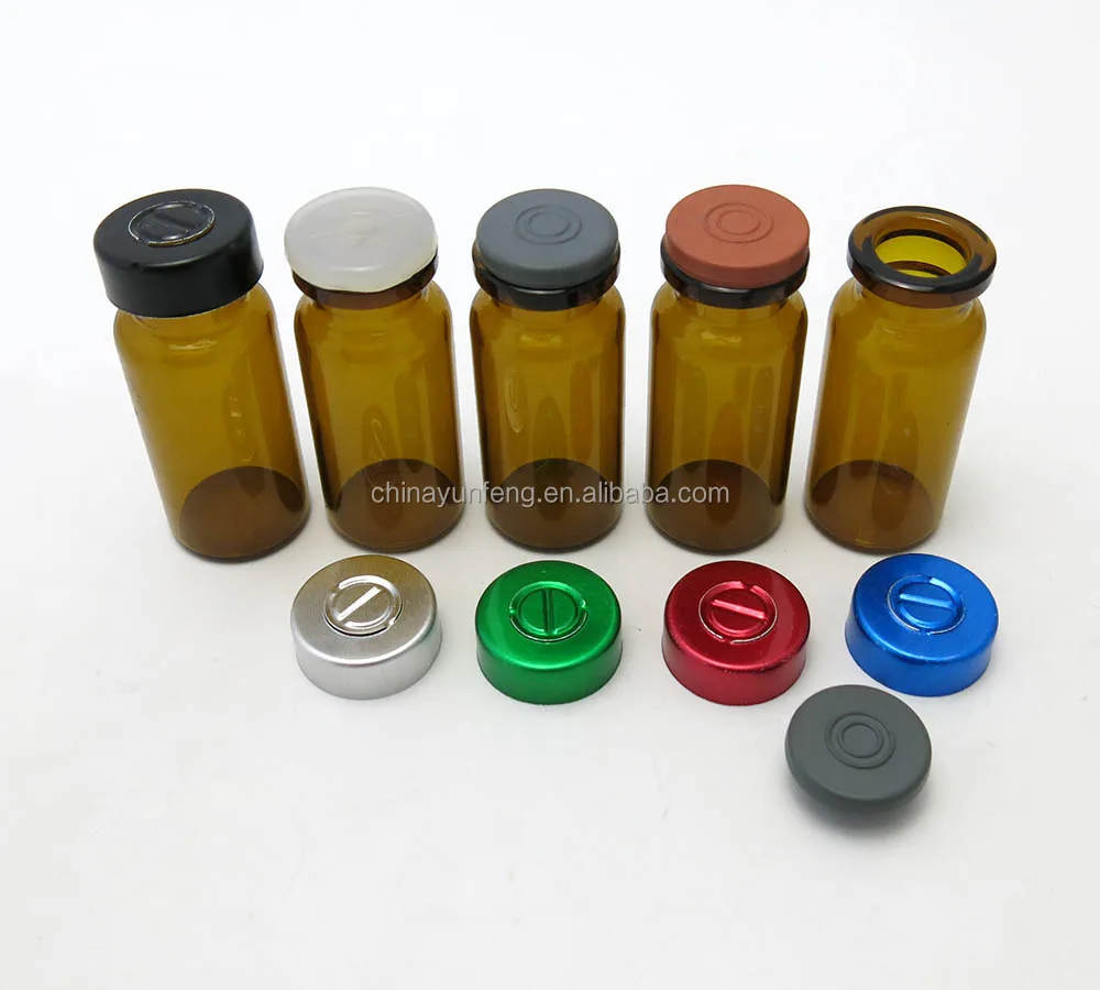 Flat bottom empty sterile glass vials for 10ml