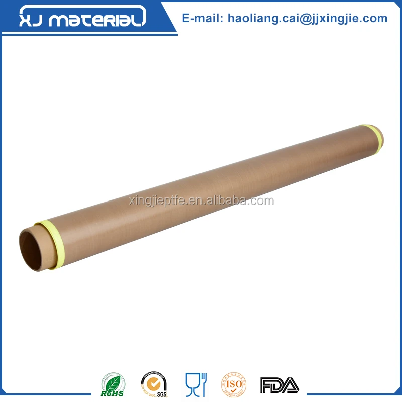 260C heat resistant jumbo roll ptfe fiberglass tape with silicone adhesive made in china with release paper