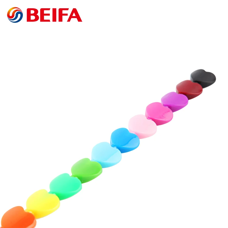 Beifa Brand CY0006 Funny Heart Shaped Tube Stackable Color Wax Crayon Pen