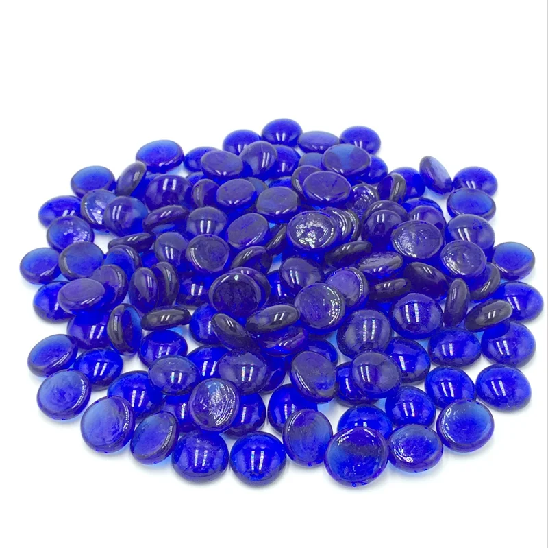 10LB Colorful Glass Pebbles Stones For Glass Vase Fillers