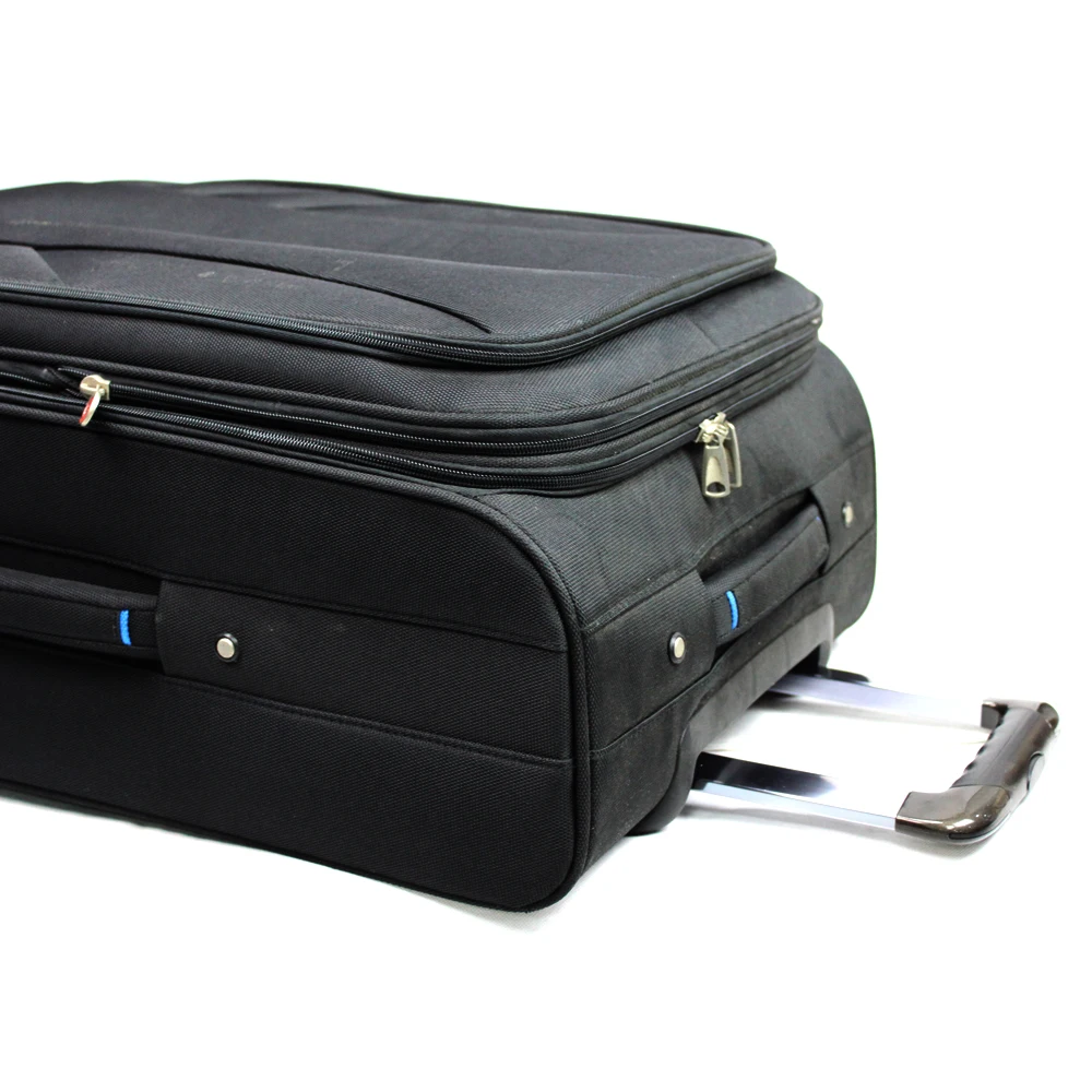 Cheap and durable black urban trolley travel carry on suitcase luggage for men