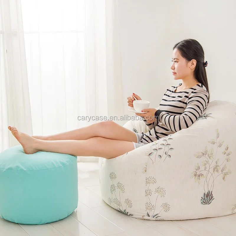 Specialized Pumpkin Double seat Lazy Sofa Creative Fashion Bean Bag Leisure Continental Fabric Sofa Bedroom Single Chair