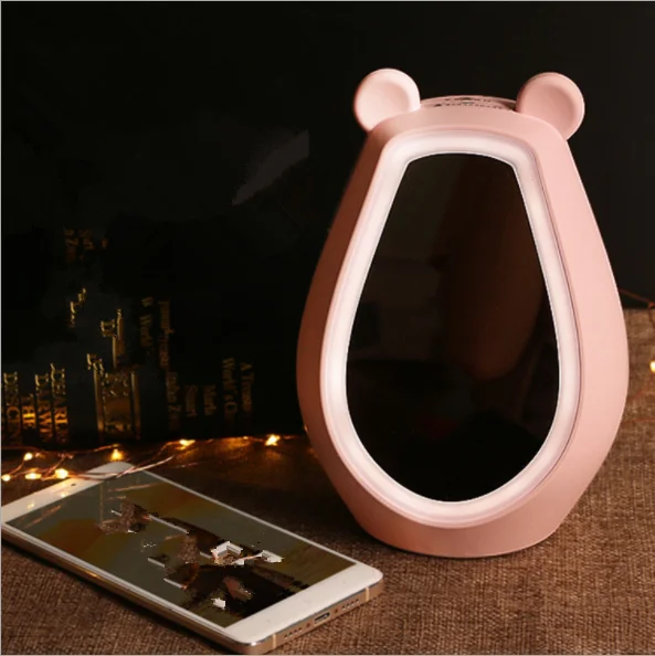 Аккумуляторная многофункциональный ночник Гримерное зеркало светодиодный цифровой будильник