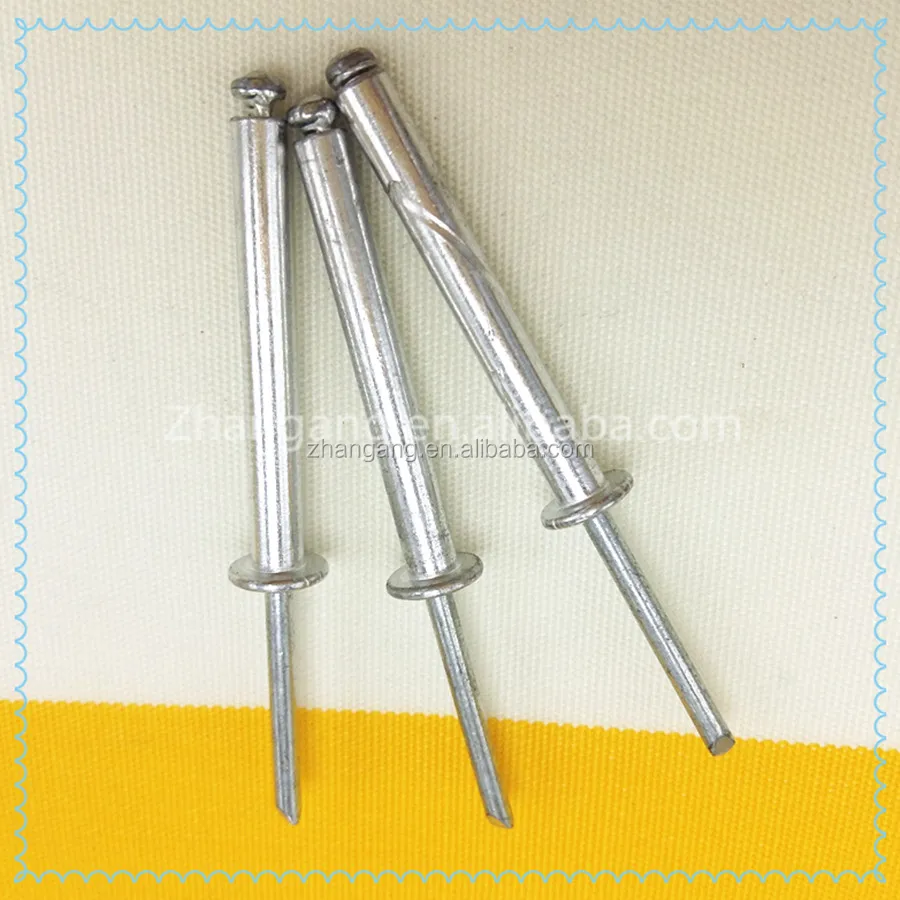 Nice Special Size 6*38 mm Open Type Standard Aluminum Metal Push Blind Rivet for Furniture