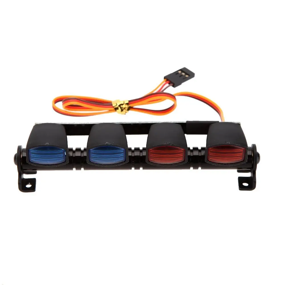 RC Roof Mount Multi-function Ultra Bright LED Lamp Light for 1/10 1/8 RC HSP TAMIYA CC01 4WD Axial SCX10 Model Car