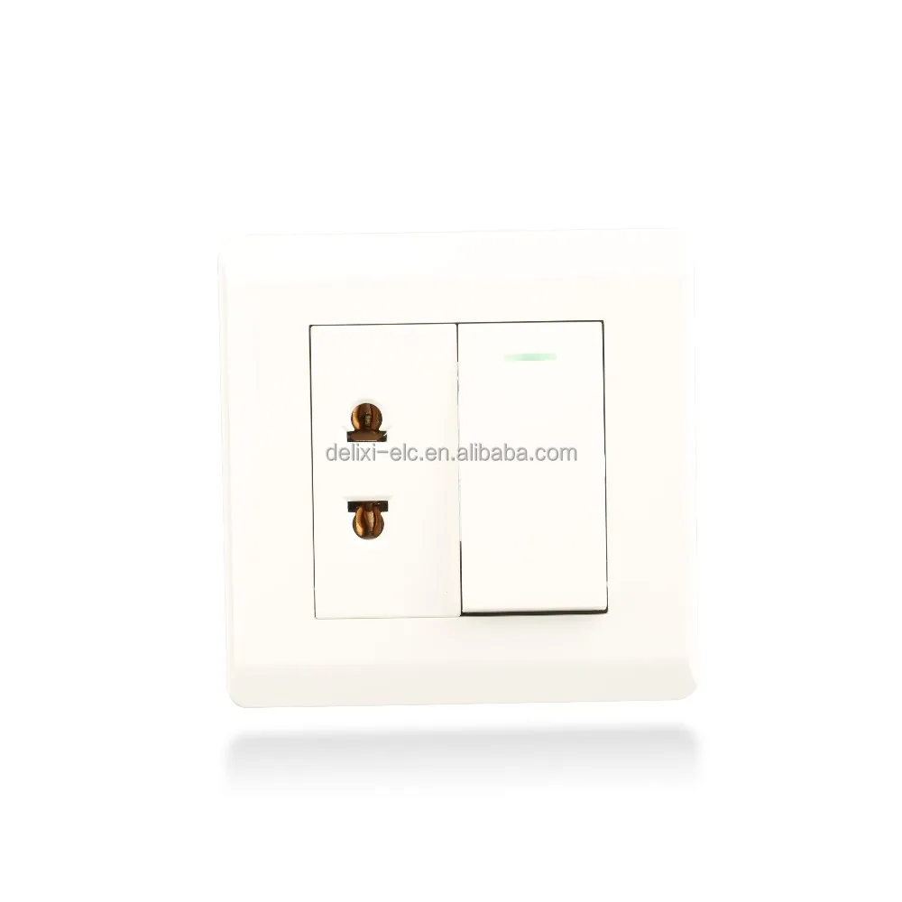 DELIXI Good Quality 1 Gang Sockets and Switch
