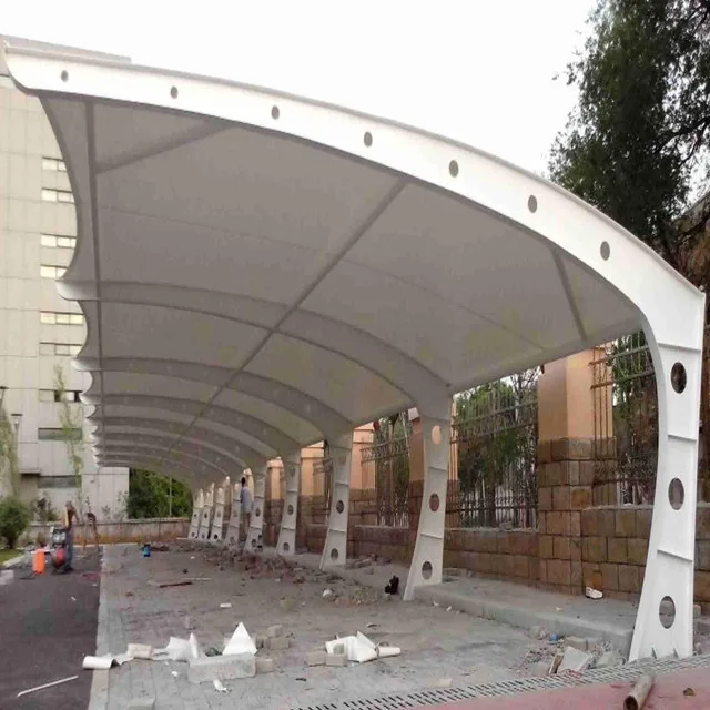 
Hot Sale! New Product Car Parking Membrane Structure, Car Awning, Awnings, Parking Shed 