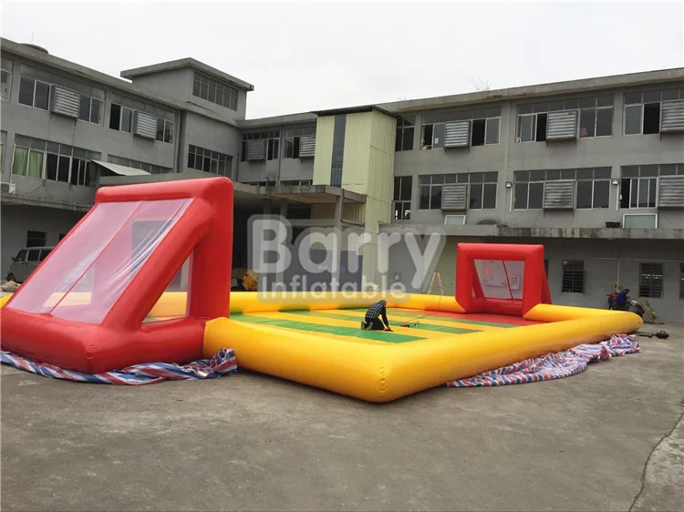 China Factory Supply Indoor Portable Water Soap Soccer Filed Inflatable Football Field For Sale