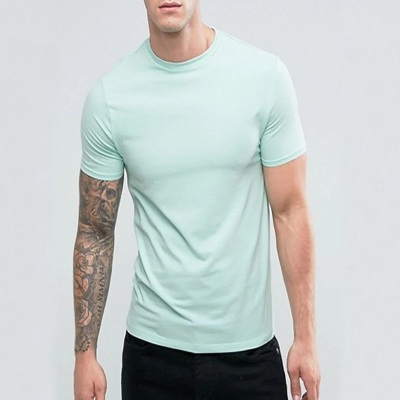 China T Shirt Importers No Name Basic T Shirt In Light Green